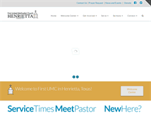 Tablet Screenshot of henriettafumc.org